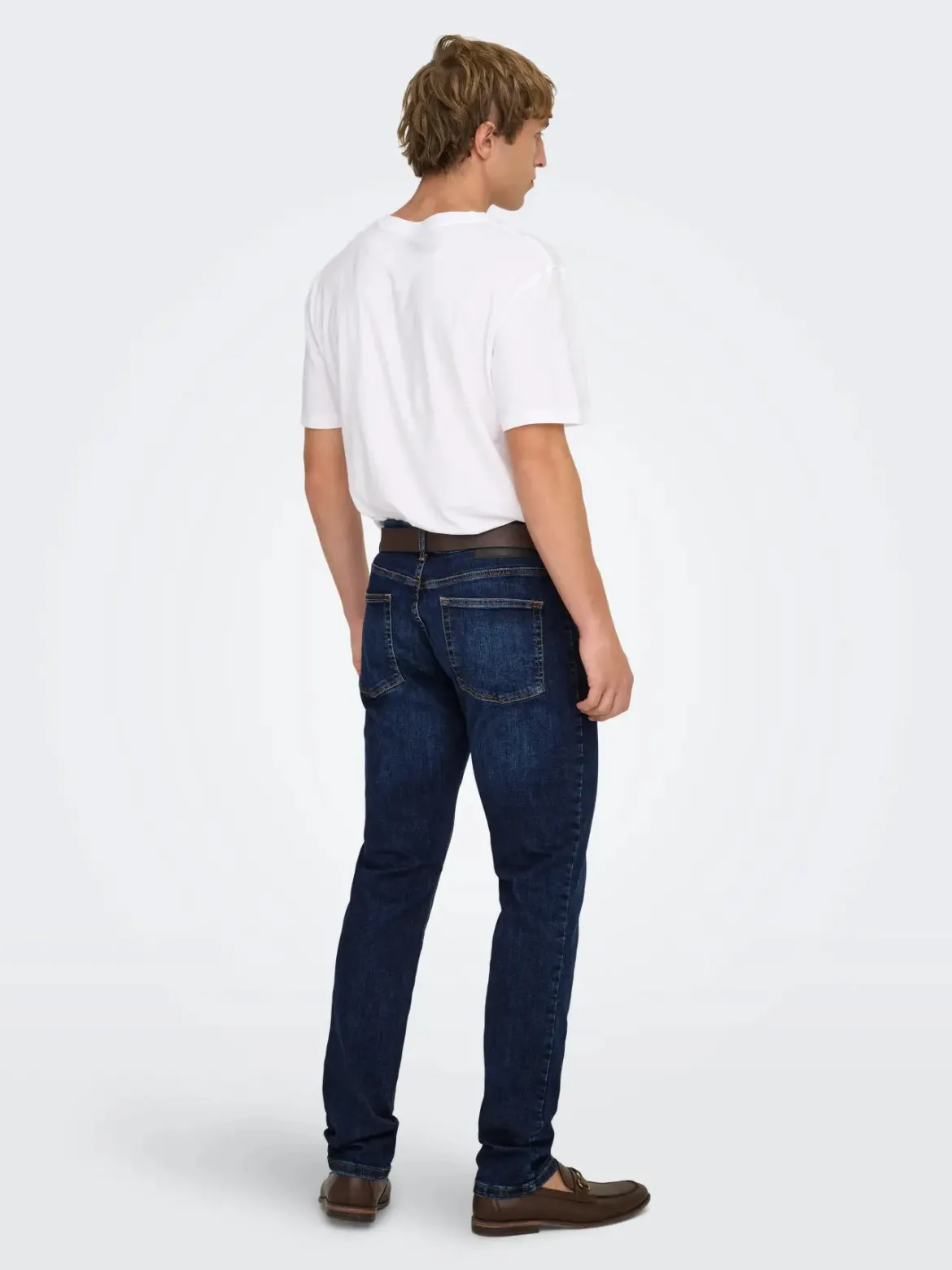 Only and Sons miesten farkut Loom Slim 6749, Dark Blue Denim