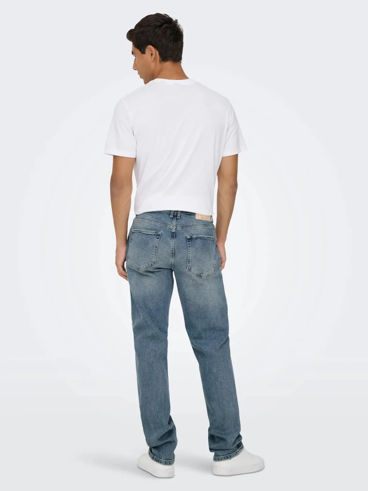 Only and Sons miesten farkut, ONSEDGE PERFORMANCE LB 3816 DOT DNM Light Blue Denim