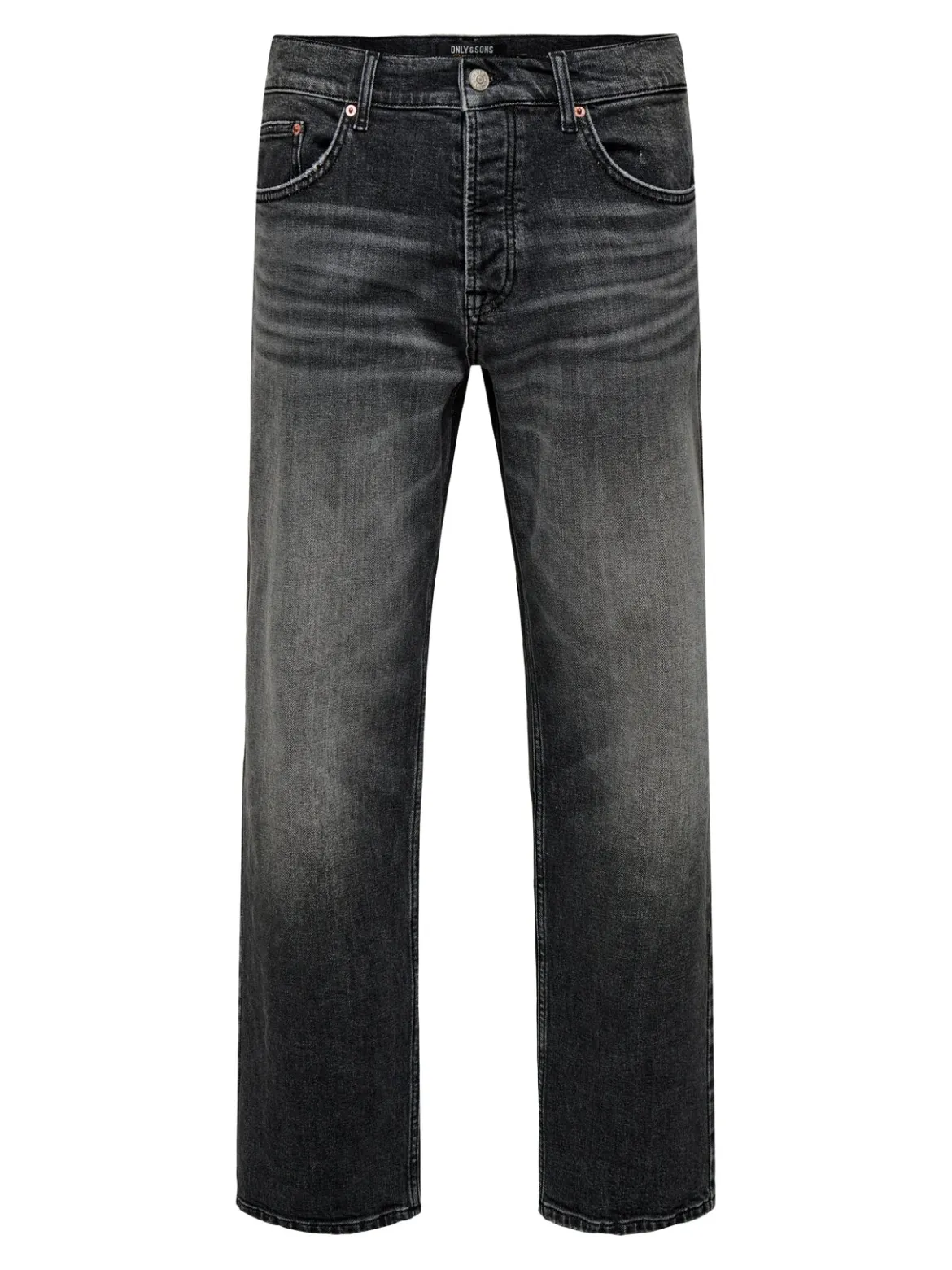 Only and Sons miesten farkut, ONSEDGE PERFORMANCE WB 3824 DOT DNM Washed Black