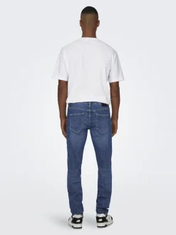 Only and Sons miesten farkut ONSWEFT REG. MB 6755 DNM NOOS H, Medium Blue Denim