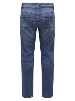 Only and Sons miesten farkut ONSWEFT REG. MB 6755 DNM NOOS H, Medium Blue Denim