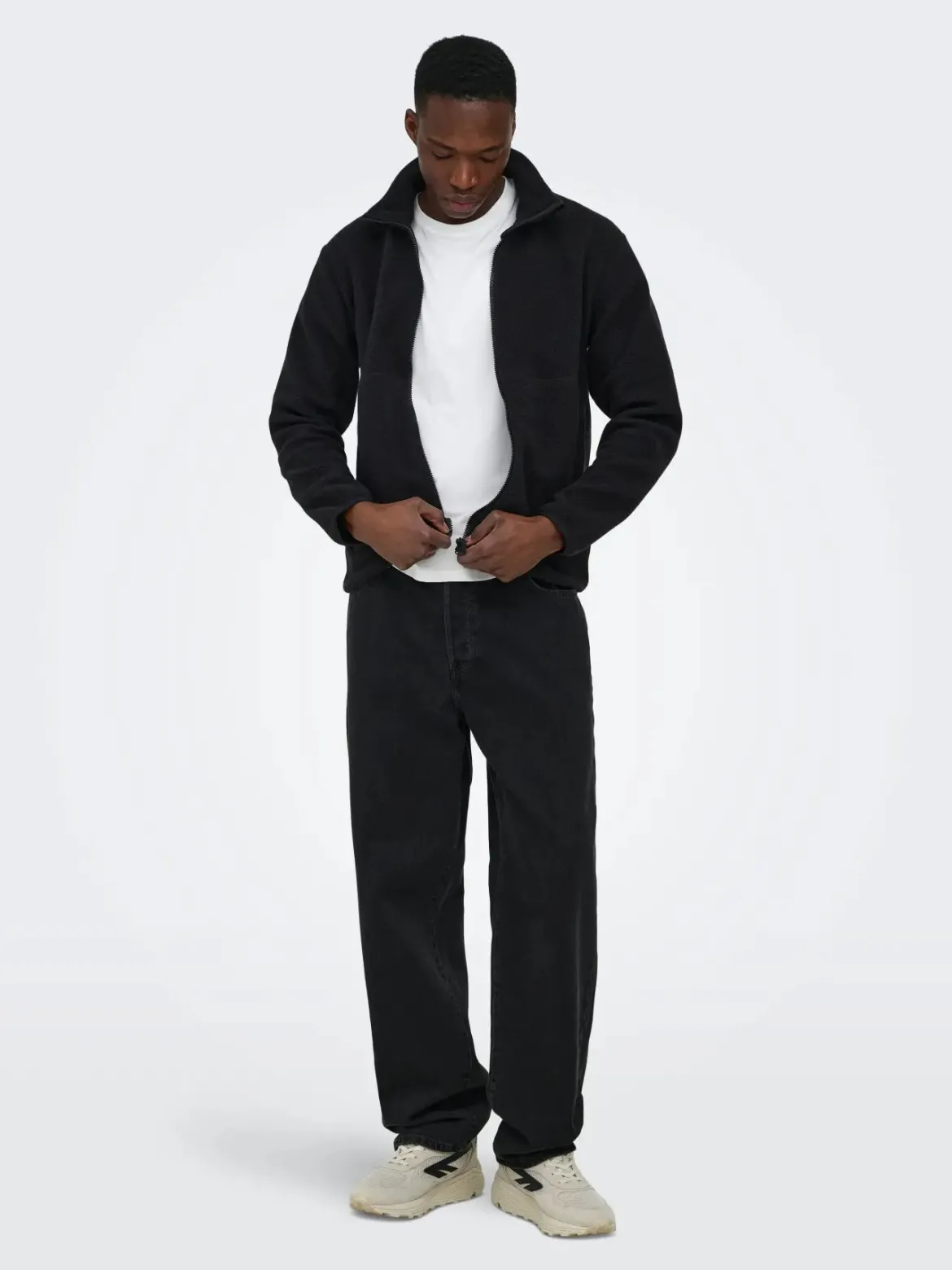 Only and Sons miesten fleece Jason, musta
