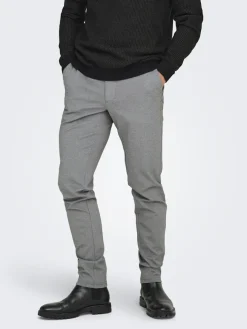 Only and Sons miesten housut Mark Pant, Medium Grey Melange