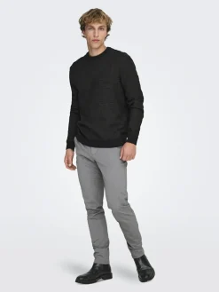 Only and Sons miesten housut Mark Pant, Medium Grey Melange
