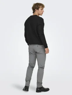 Only and Sons miesten housut Mark Pant, Medium Grey Melange