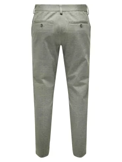 Only and Sons miesten housut Mark Tap Check, Ruskea Ruutu