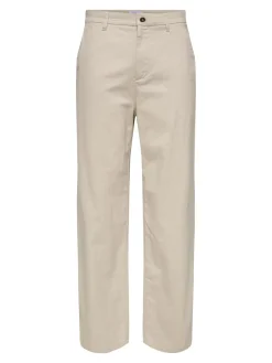Only and Sons miesten housut Onsbob Loose Fit, Silver Lining