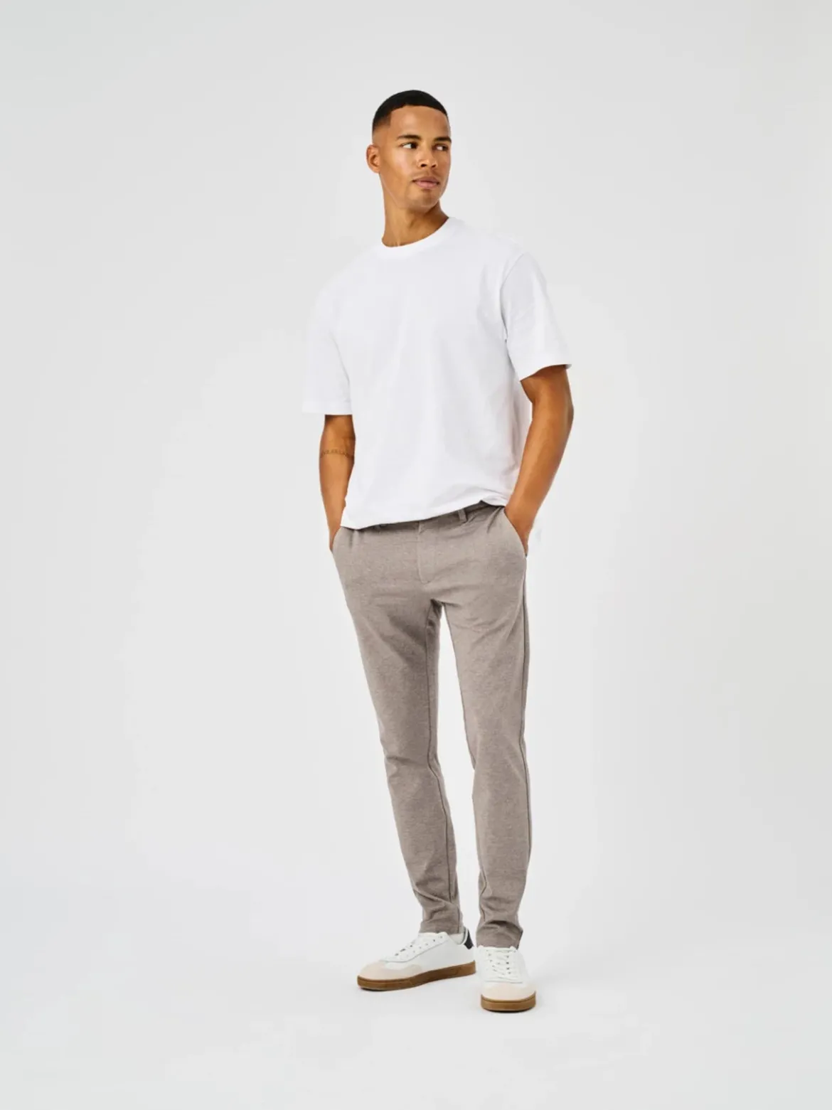 Only and Sons miesten housut Onsmark Slim Tap Disty 2912 Pant, Tobacco Brown