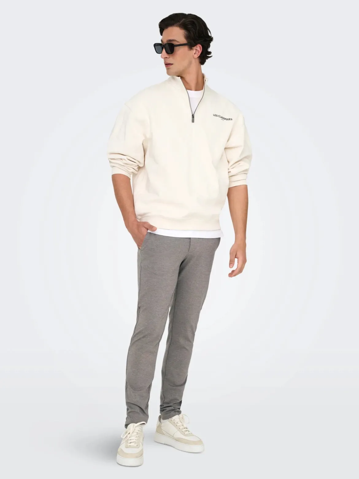 Only and Sons miesten housut Onsmark Slim Tap Disty 2912 Pant, Tobacco Brown