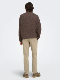 Only and Sons miesten housut Weft Reg Stretch 0651 Pants, Chinchilla