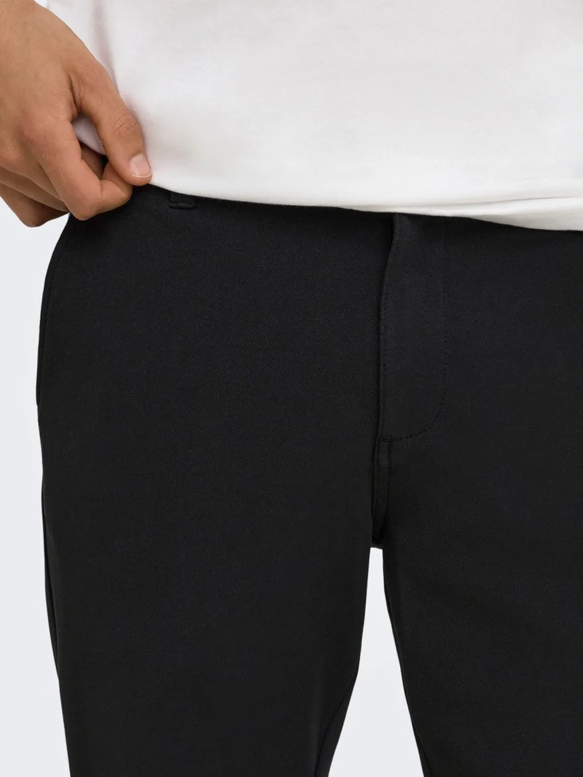 Only and Sons miesten housut Weft Reg Stretch 0651 Pants, Meteorite