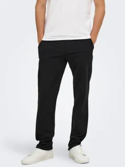 Only and Sons miesten housut Weft Reg Stretch 0651 Pants, Meteorite