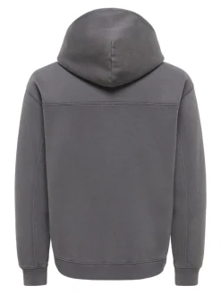 Only and Sons miesten huppari Larry Eflow Rlx Ls Wash Hoodie Sweat, Grey Pinstripe