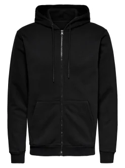 Only and Sons, Miesten Huppari, Ceres Life Zip Nos, musta