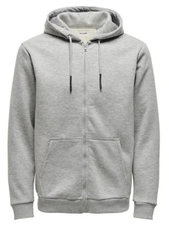 Only and Sons, Miesten Huppari, Ceres Life Zip Nos Keskiharmaa