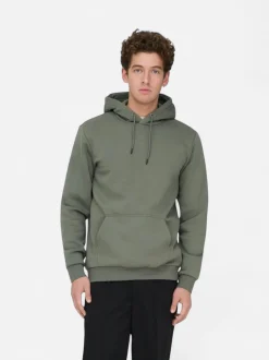Only and Sons miesten huppari ONSCERES Hoodie Sweat, Castor Gray