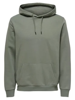 Only and Sons miesten huppari ONSCERES Hoodie Sweat, Castor Gray
