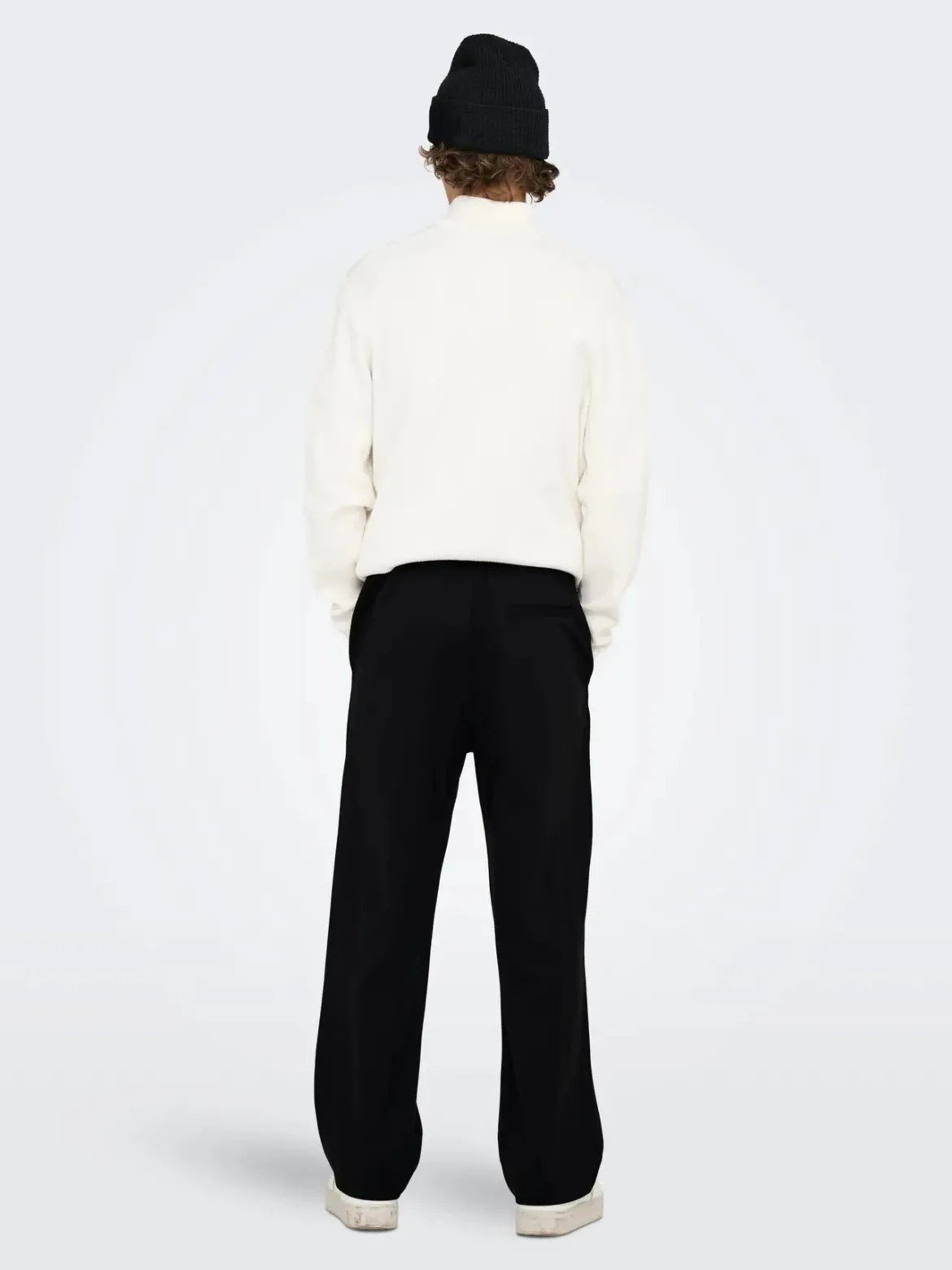 Only and Sons miesten kangashousut Jakes 0339 Loose Str Pant, Black