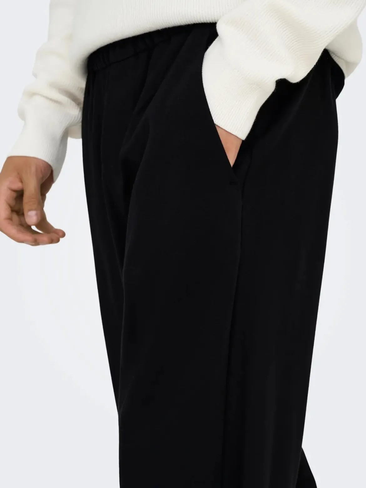 Only and Sons miesten kangashousut Jakes 0339 Loose Str Pant, Black