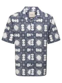 Only and Sons miesten kauluspaita ONSCaiden, Gardenia Blue Nights