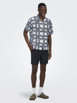 Only and Sons miesten kauluspaita ONSCaiden, Gardenia Blue Nights