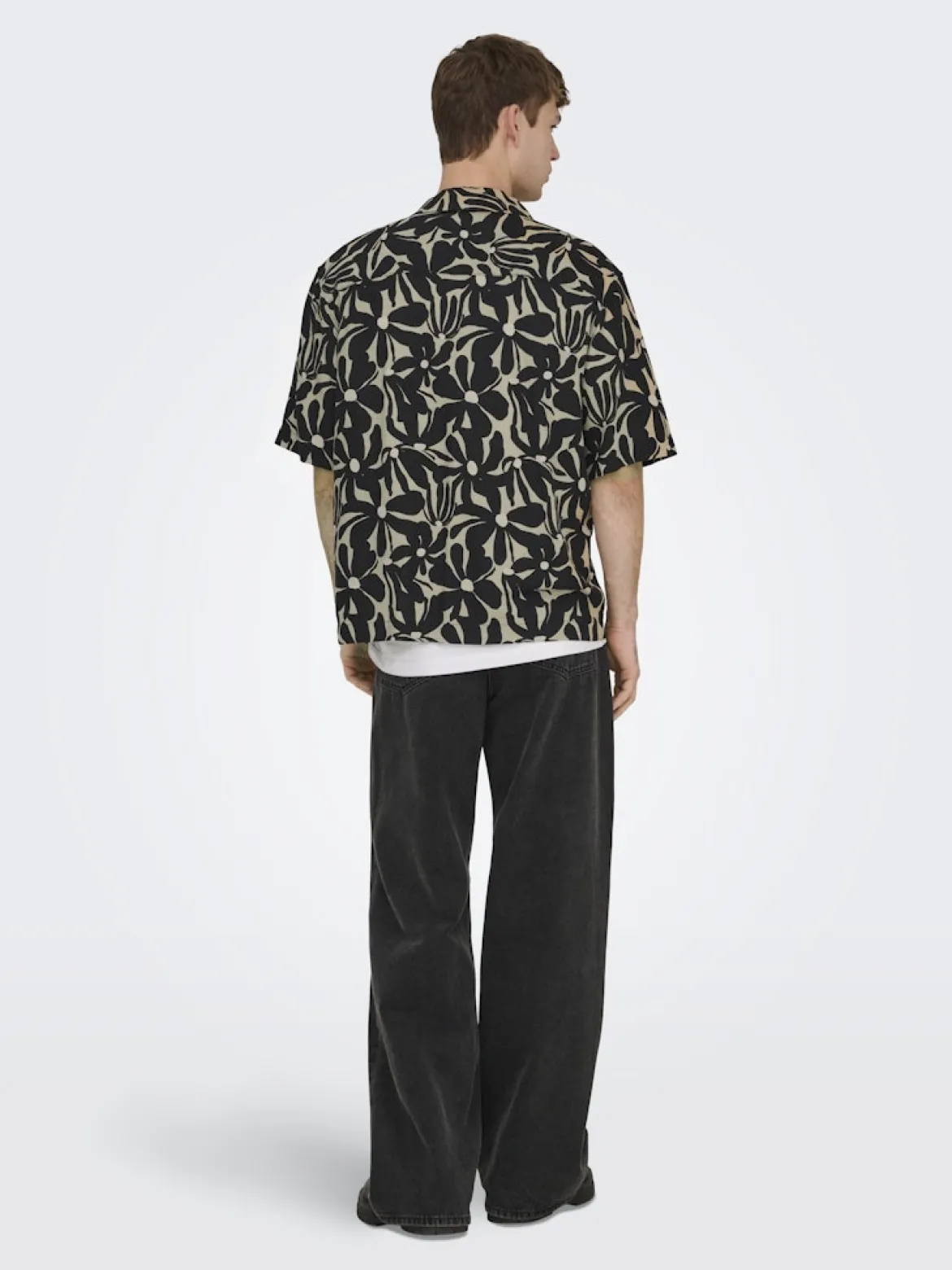 Only and Sons miesten kauluspaidat ONSHarvi RLX Resort SS, Jet Black
