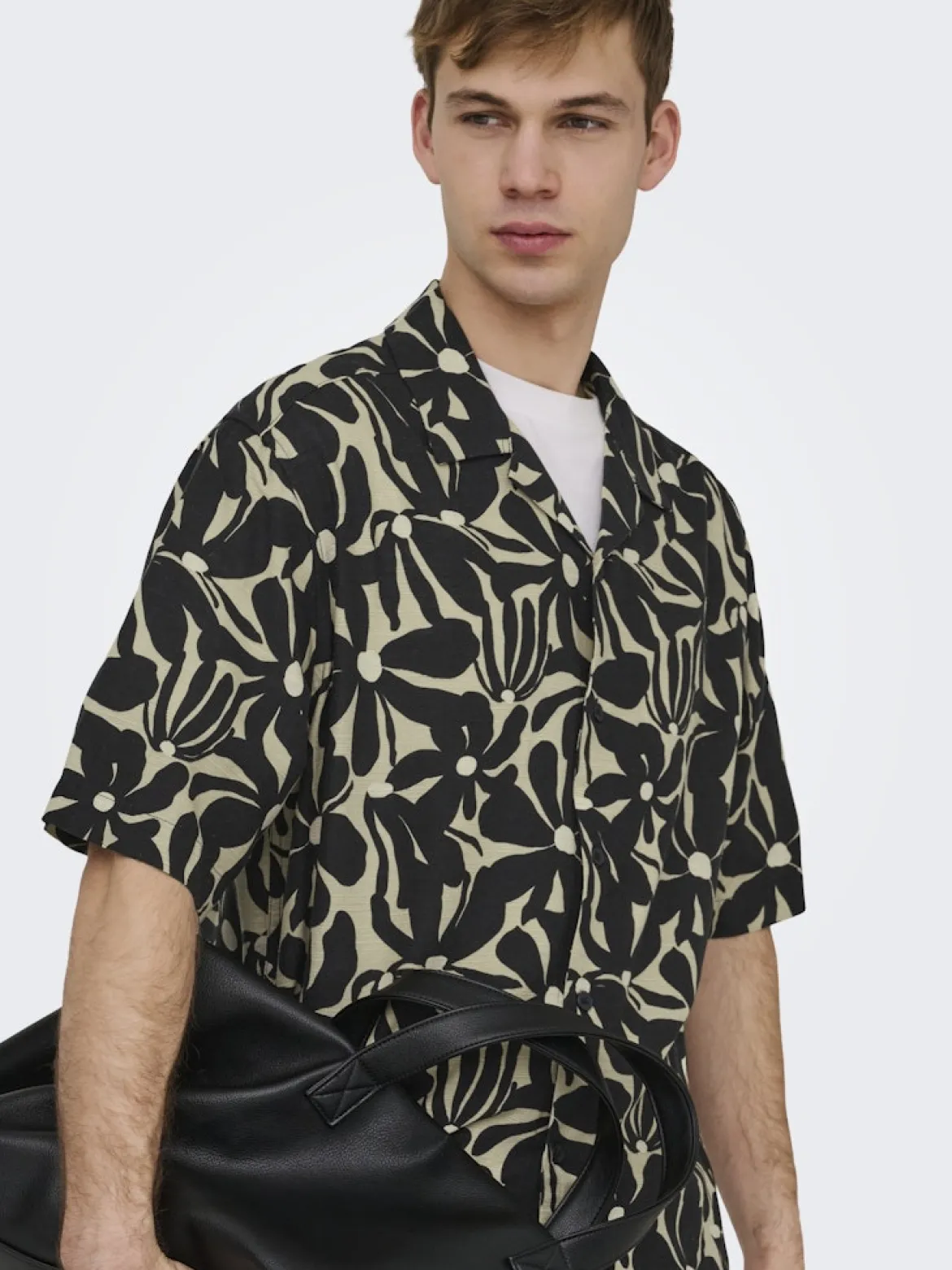 Only and Sons miesten kauluspaidat ONSHarvi RLX Resort SS, Jet Black
