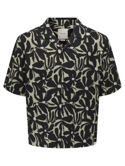 Only and Sons miesten kauluspaidat ONSHarvi RLX Resort SS, Jet Black