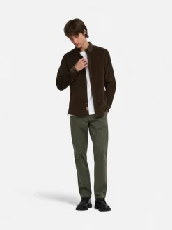 Only and Sons miesten kauluspaita Michael 18w Reg Cord Stretch Ls, Demitasse