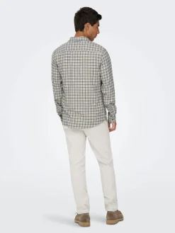 Only and Sons miesten kauluspaita Gudmund, Egret Jet Black