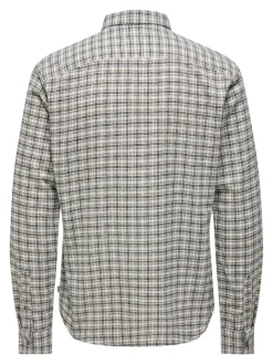 Only and Sons miesten kauluspaita Gudmund, Egret Jet Black