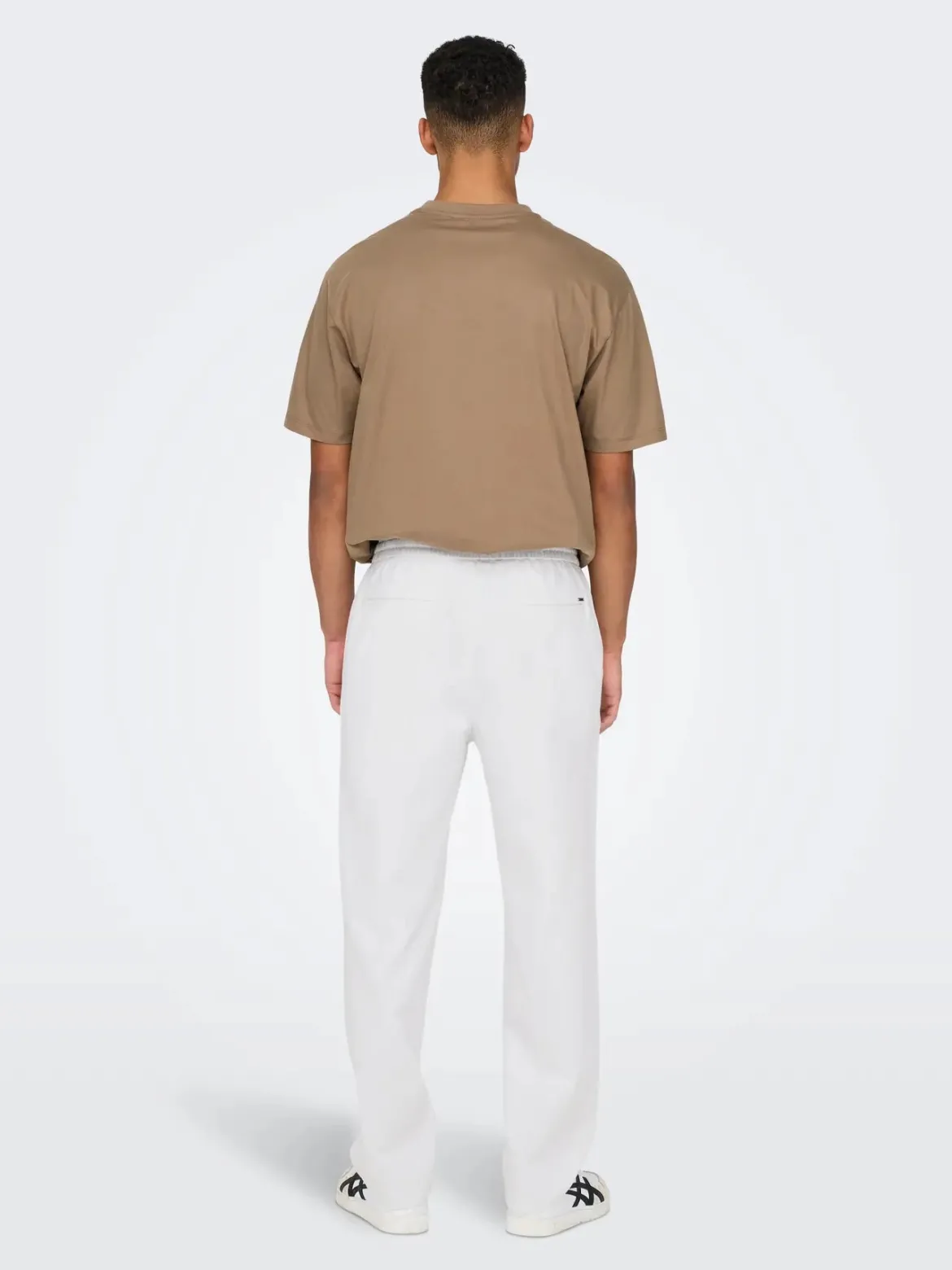 Only and Sons miesten kesähousut, SINUS LOOSE LIN PANT Bright White