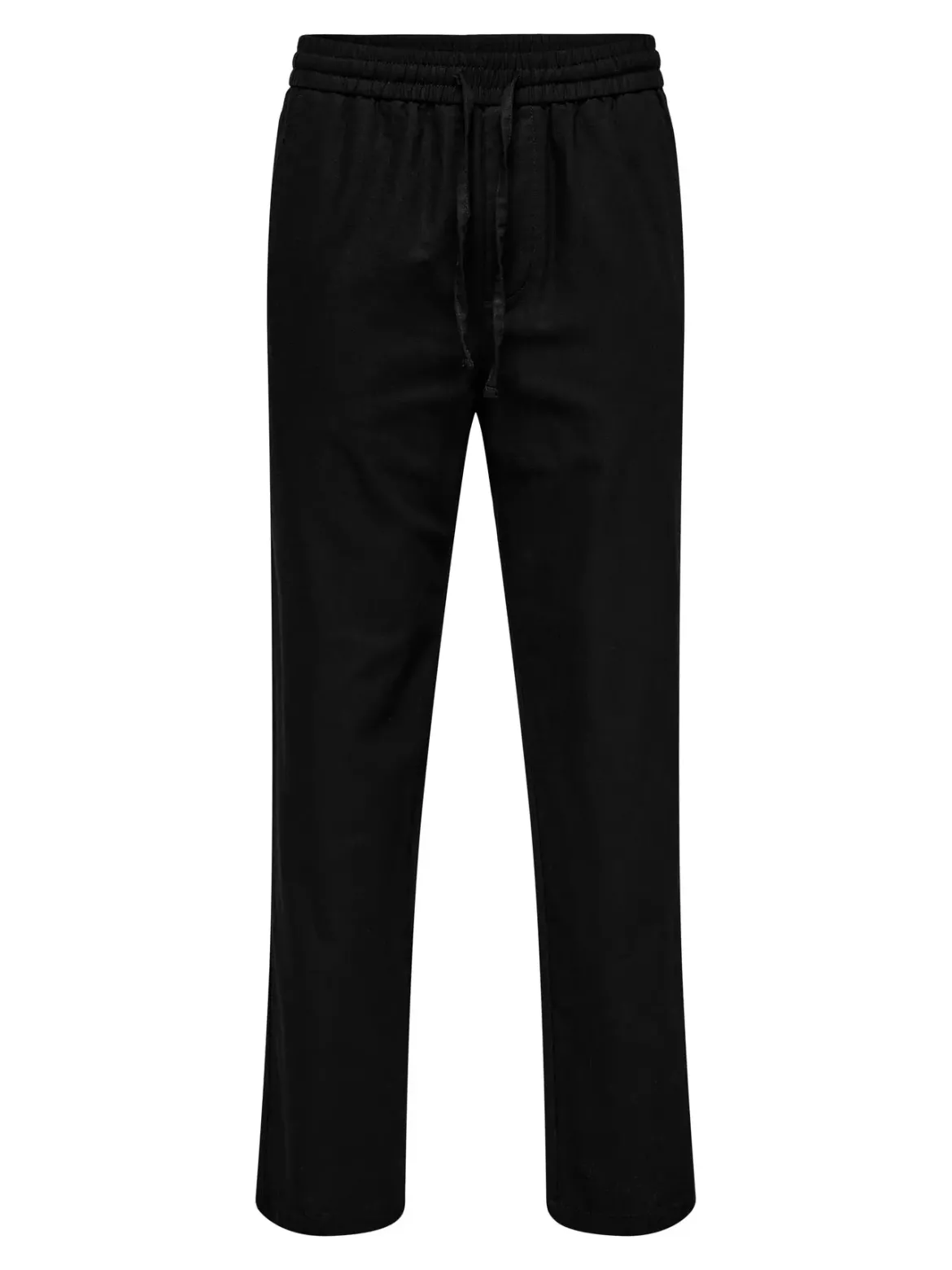 Only and Sons miesten kesähousut, SINUS LOOSE LIN PANT Black