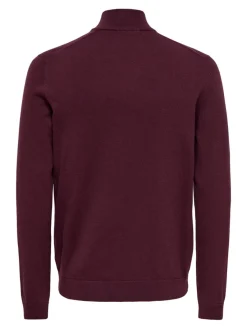 Only and Sons miesten neulepusero Alex Half Zip, Port Royale