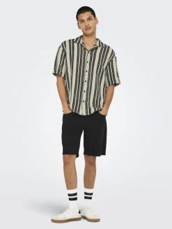 Only and Sons miesten paita ONSDani Crochet SS Shirt Noos, Cloud Dancer