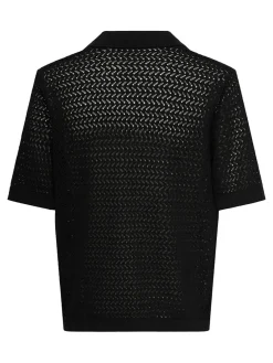 Only and Sons miesten paita ONSNYLE Life Reg 5 SS Split Polo Knit, musta
