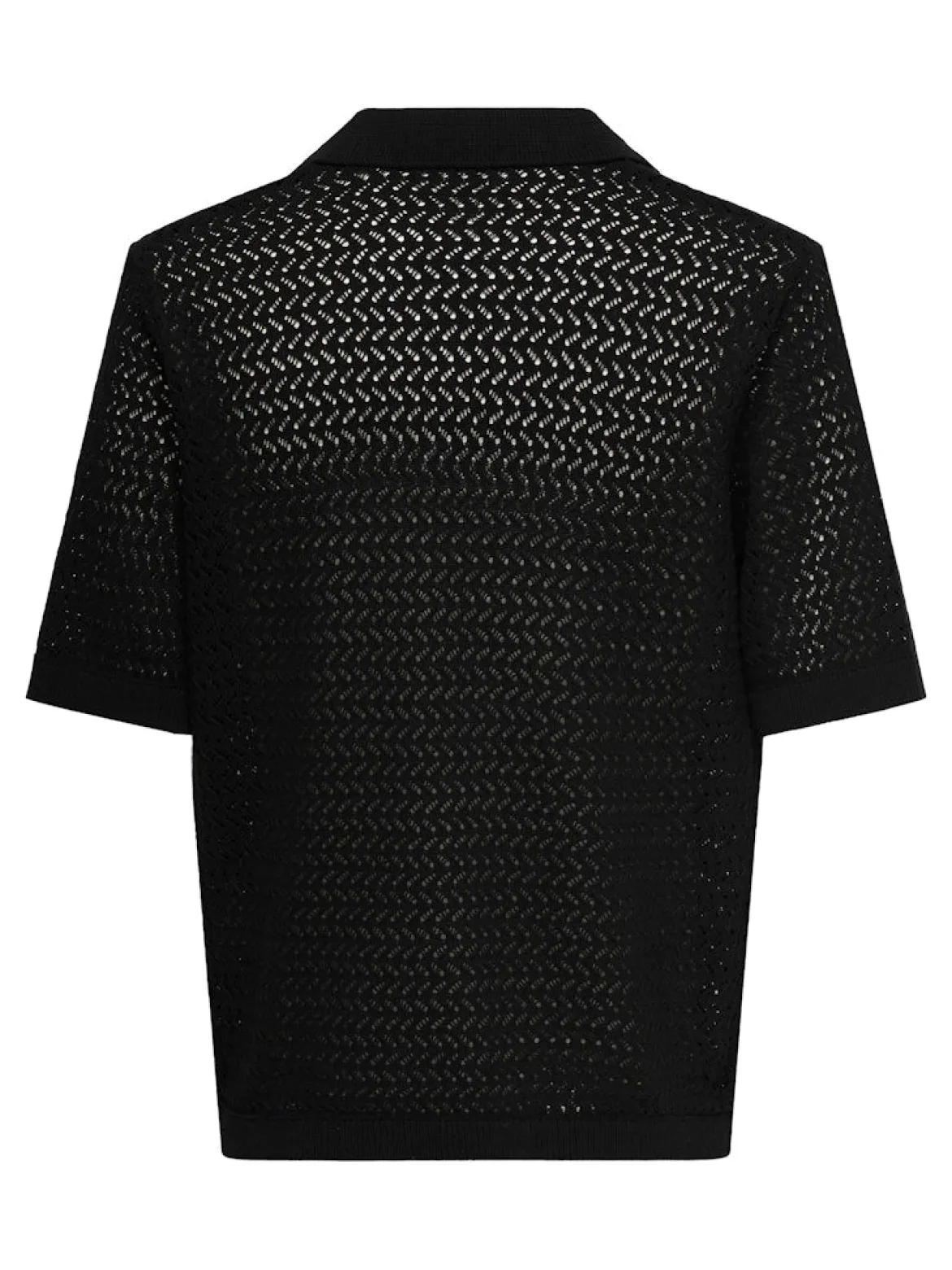 Only and Sons miesten paita ONSNYLE Life Reg 5 SS Split Polo Knit, musta