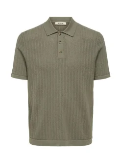 Only and Sons miesten paita ONSMOON REG 12 SS Polo Knit, Bungee Cord
