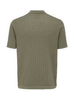 Only and Sons miesten paita ONSMOON REG 12 SS Polo Knit, Bungee Cord
