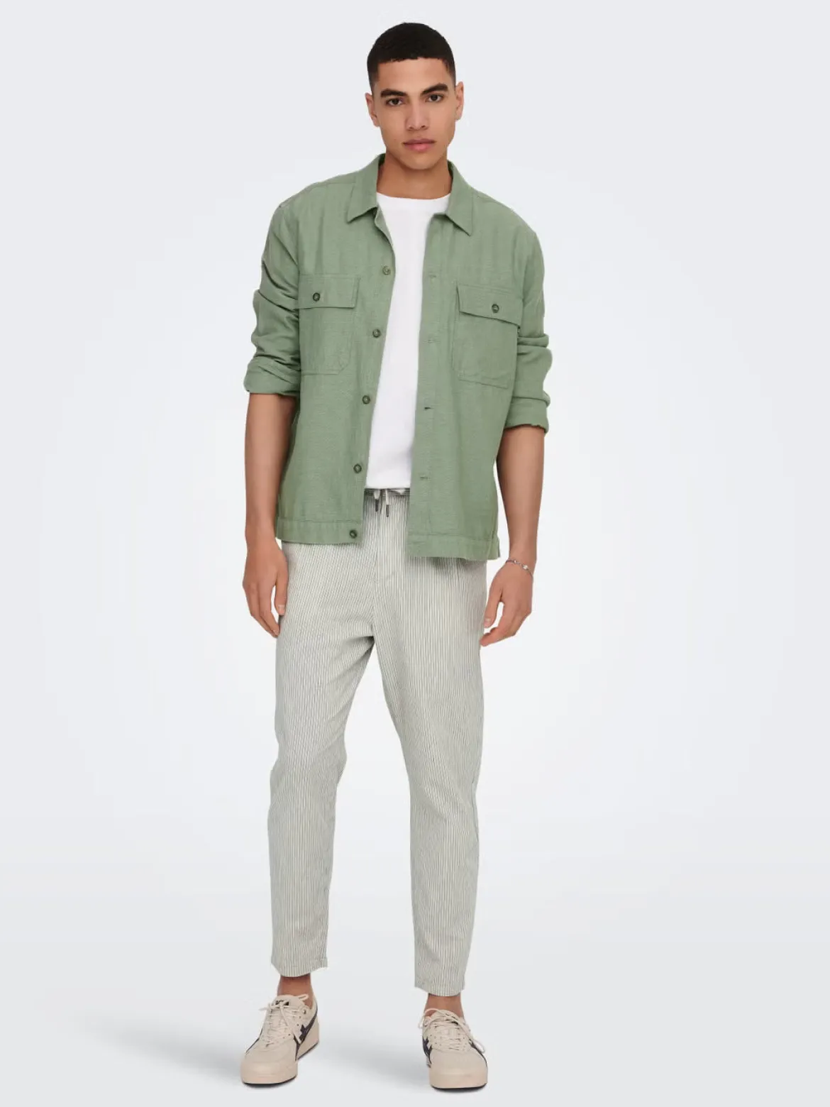 Only and Sons miesten paitatakki Onskennet LS Overshirt Noos, Swamp