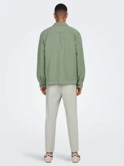Only and Sons miesten paitatakki Onskennet LS Overshirt Noos, Swamp