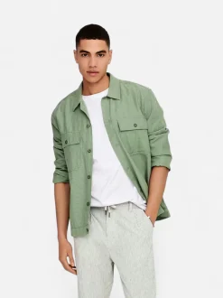 Only and Sons miesten paitatakki Onskennet LS Overshirt Noos, Swamp