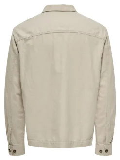Only and Sons miesten paitatakki Onskennet LS Overshirt Noos, Silver Lining