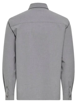 Only and Sons miesten paitatakki ONSVENUS REG OVERSHIRT NOOS, Light Grey Melange