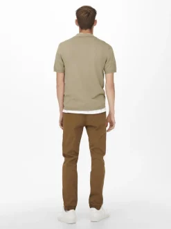 Only and Sons miesten pikeepaita, WYLER LIFE POLO KNIT Beige