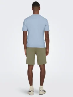 Only and Sons miesten pikeepaita, WYLER LIFE POLO KNIT Vaaleansininen
