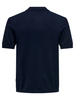 Only and Sons miesten pikeepaita, WYLER LIFE POLO KNIT Dark Navy