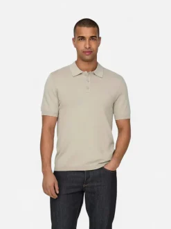 Only and Sons miesten pikeepaita, WYLER LIFE POLO KNIT Beige