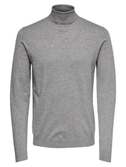 Only and Sons Miesten Pooloneule, Wyler Life Roll Neck Nos Keskiharmaa