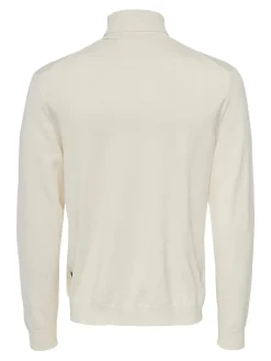 Only and Sons Miesten Pooloneule, Wyler Life Roll Neck Nos Valkoinen